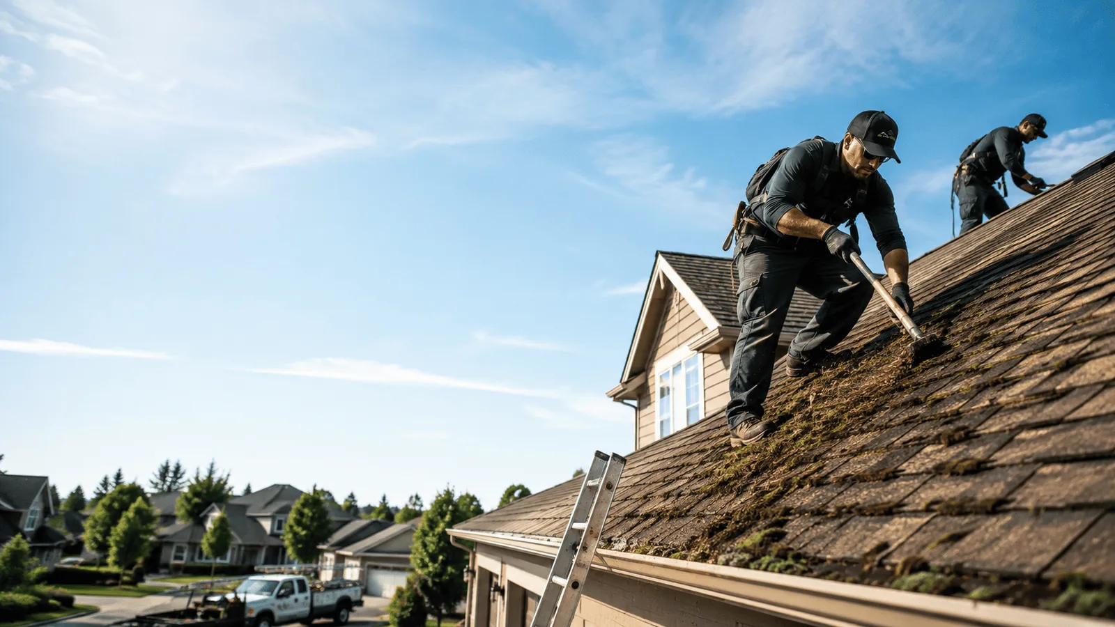 Roof Moss Removal in Grain Valley, MO near me